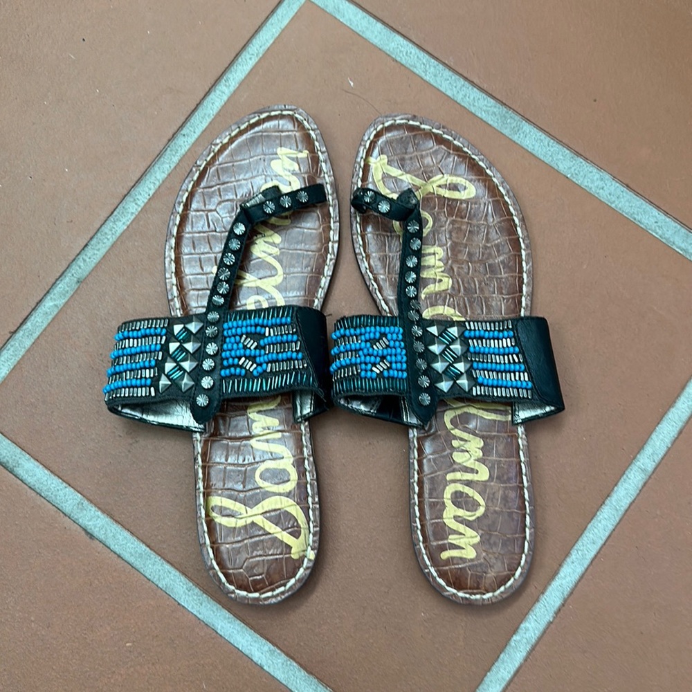 Sam Edelman beaded sandals. Sz 9